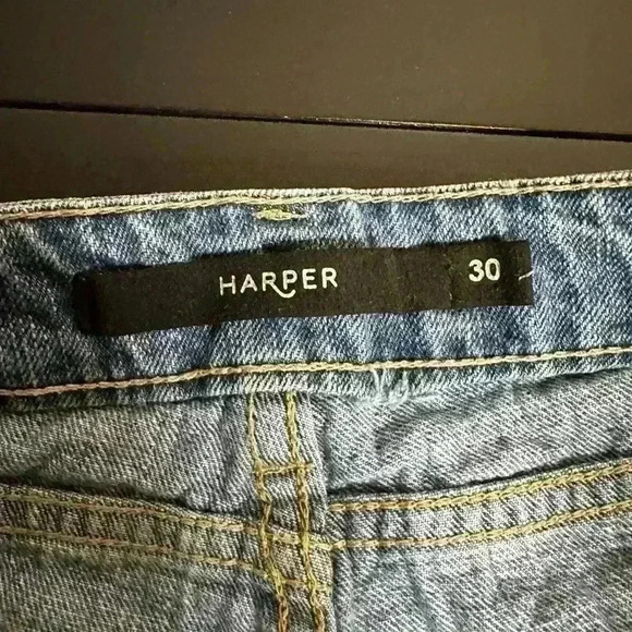 Harper Denim Lace Shorts - 30 - Picture 6 of 6